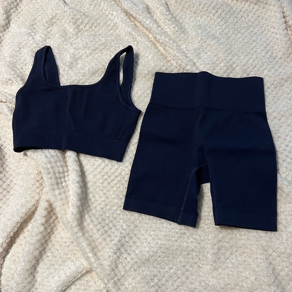 Navy Blue Workout Set (two piece set)